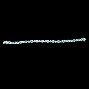 14k Sterling silver sapphire bracelet